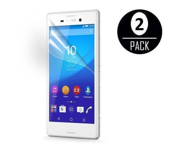 Sony Xperia M4 Aqua Skjermbeskytter x2 med poleringsklut