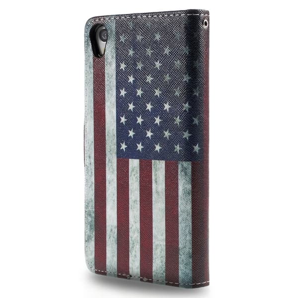 Sony Xperia Z3 US flagga Plånboksfodral