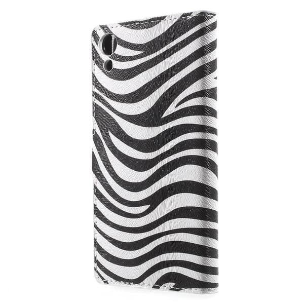 Sony Xperia Z3+ E6553 Zebra Stripe Plånboksfodral