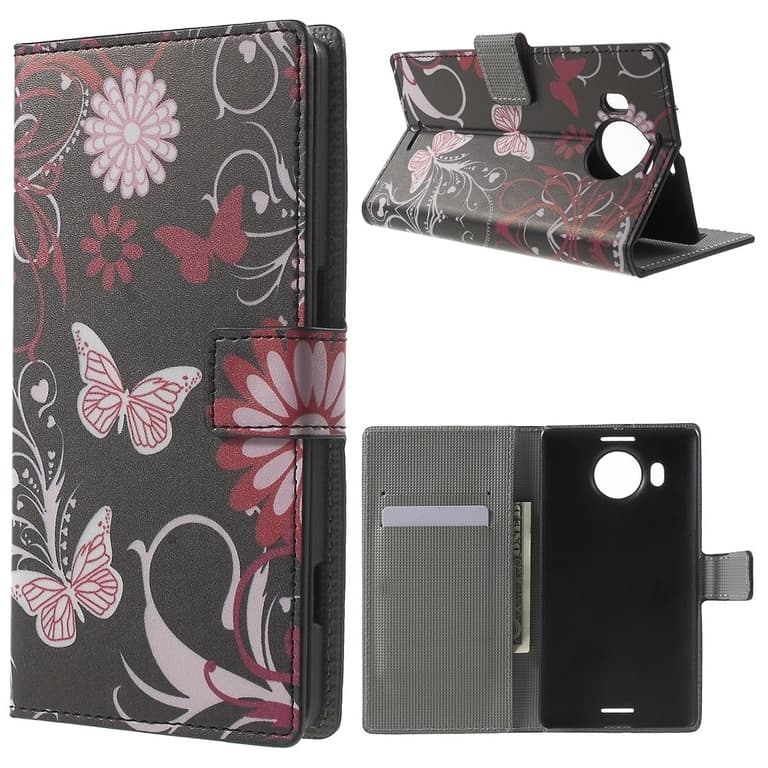 Microsoft Lumia 950 XL Plånboksfodral Butterflies