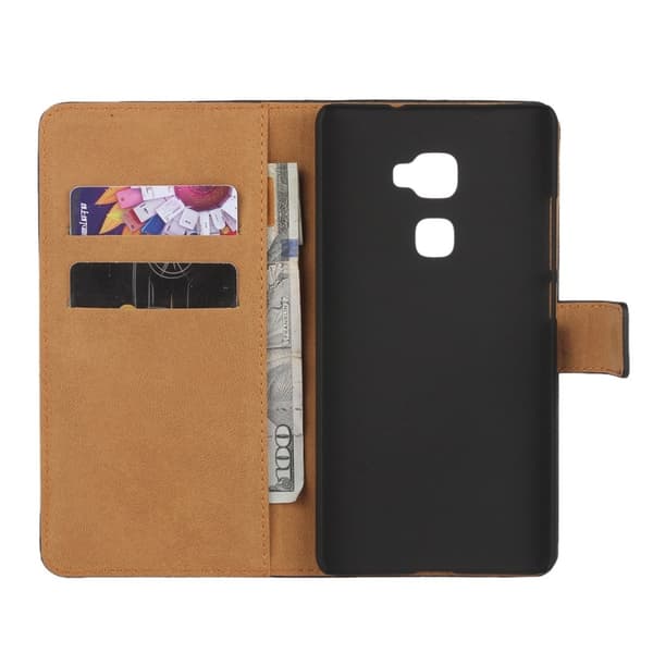 Huawei Mate S Wallet Genuine Split Leather Case