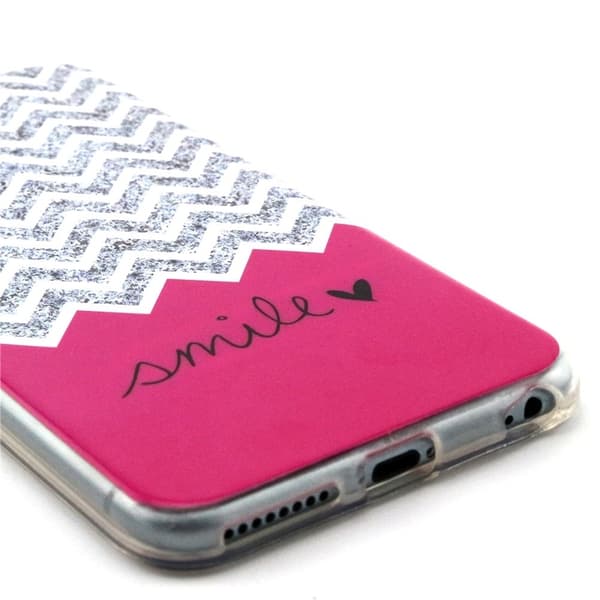 Iphone 6/6S 4.7" TPU Skal Chevron and Smile