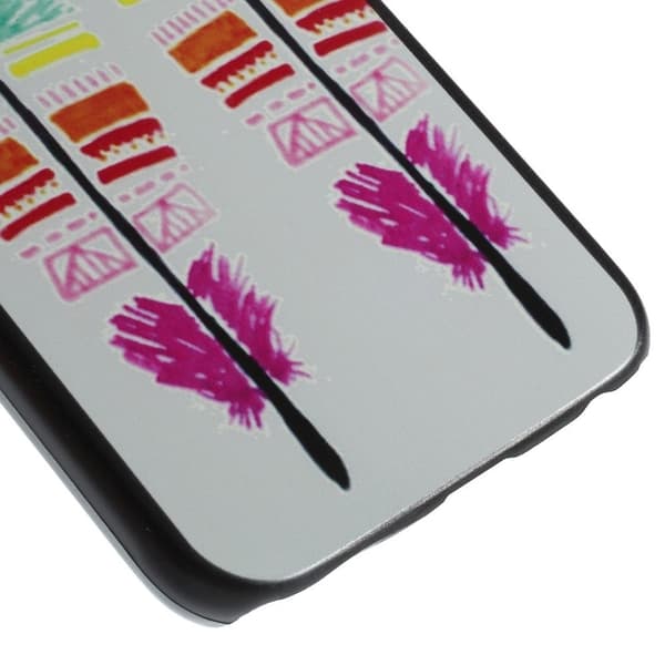 Samsung Galaxy S6 Hard Case skal Tribal Colorful Feather