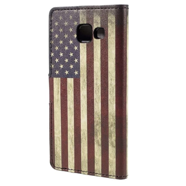 Samsung Galaxy A3 (2016) Lommebok-deksel - Retro amerikansk flagg