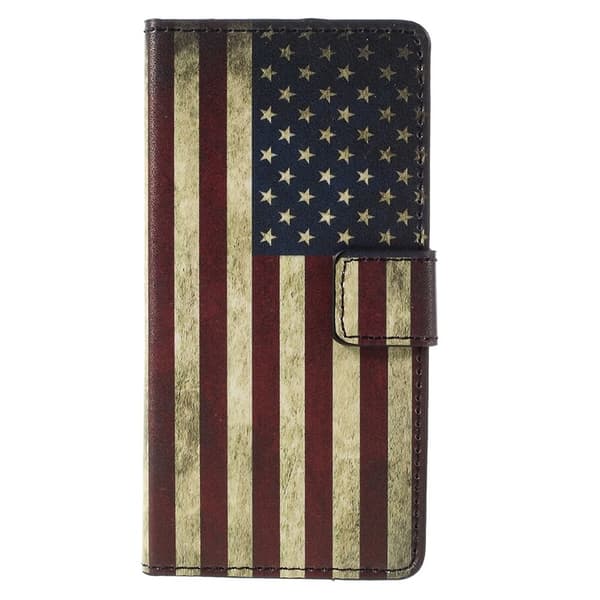 Samsung Galaxy A3 (2016) Lommebok-deksel - Retro amerikansk flagg