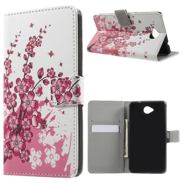 Microsoft Lumia 650 Plånboksfodral Plum Blossom