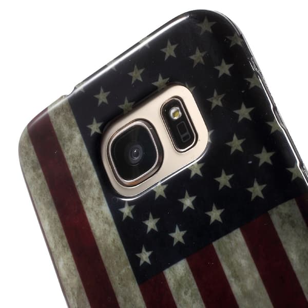 Samsung Galaxy S7 TPU skal - Retro US Flag