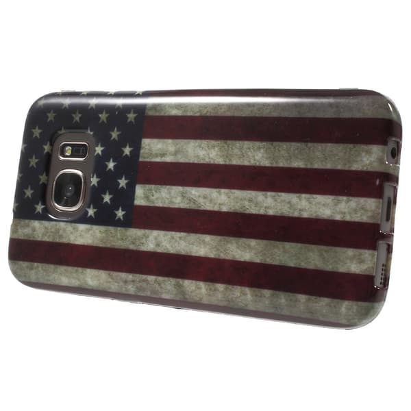Samsung Galaxy S7 TPU skal - Retro US Flag