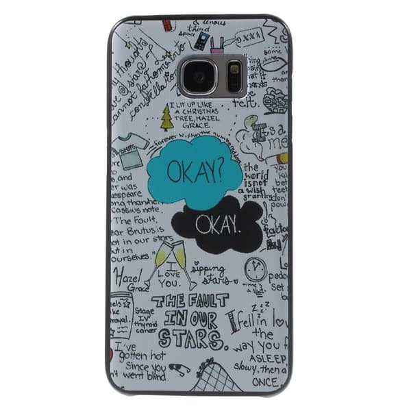 Samsung Galaxy S7 Edge Frosted Skal Cartoon Graffiti Pattern