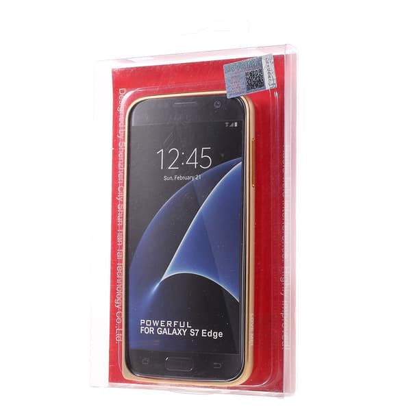 Samsung Galaxy S7 Edge LOVE MEI Aluminium Bumper Guld