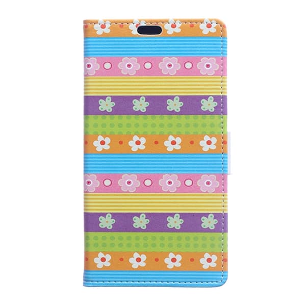Sony Xperia X Plånboksfodral Flowers and Stripes