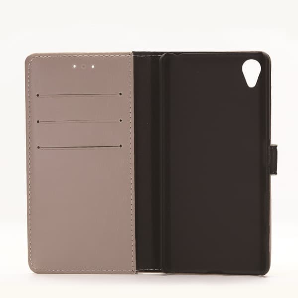 Sony Xperia X Performance Crazy Horse Wallet Cover Beige