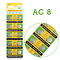 Miniatyrbild 1 av 2: Alkalisk Knappcellbatteri SR55 / V391 / AG8 Storpack