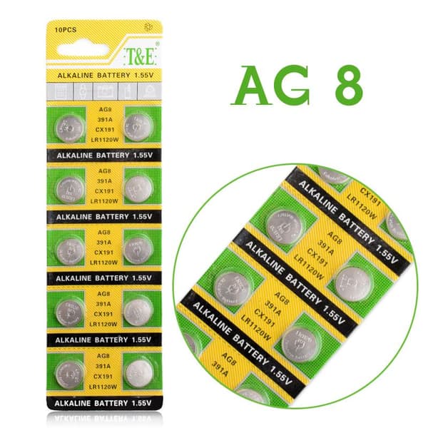Alkalisk Knappcellbatteri SR55 / V391 / AG8 Storpack