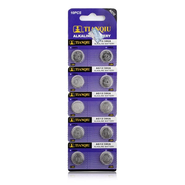 Alkalisk Knappcellbatteri SR43 / V386 / AG12 Storpack