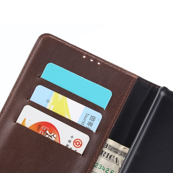 Retro Crazy Horse Leather Stand Shell for Sony Xperia XA Ultra - Coffee