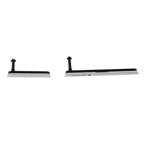 Sony Xperia Z3 dust plug lucka till laddning & SD - Silver