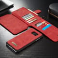 Miniatyrbild 8 av 11: CASEME Samsung Galaxy S7 Edge Retro läder plånboksfodral Röd