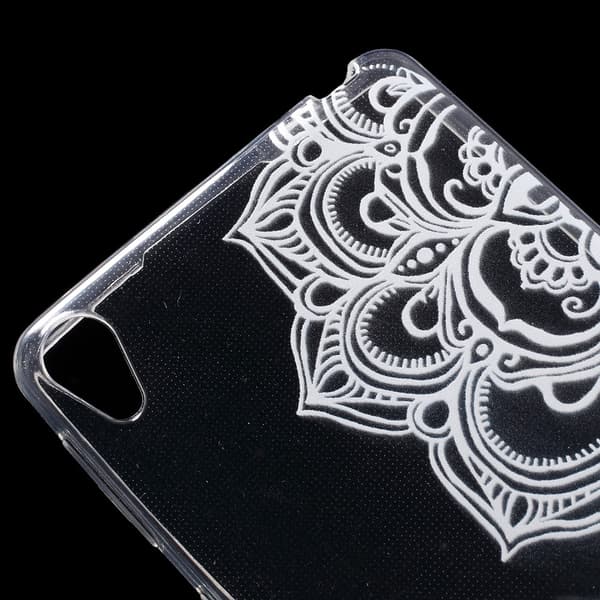 Sony Xperia E5 Slimmat TPU skal Mandala Flowers