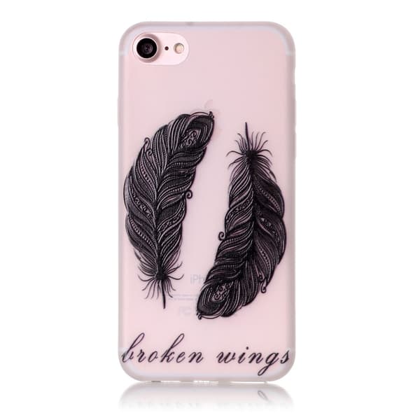iPhone 7 4,7" Skal Glow in the dark - Tribal Feathers