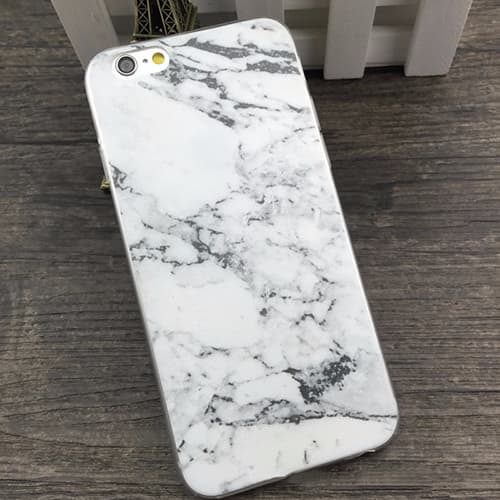 2-pack iPhone 8 / 7 / 6 TPU Skal Marmor