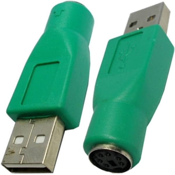 USB A Plug to Mini DIN6 female Adapter (PS/2 to USB)