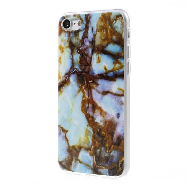 iPhone 7 TPU Skal Marmor - Brun