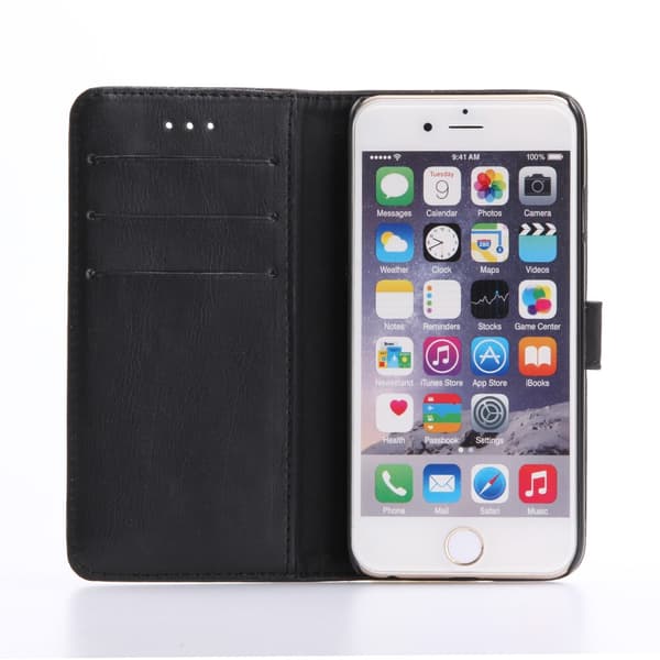 iPhone 8 / 7 / SE (2020)  Retro Plånboksfodral / Fodral - Svart