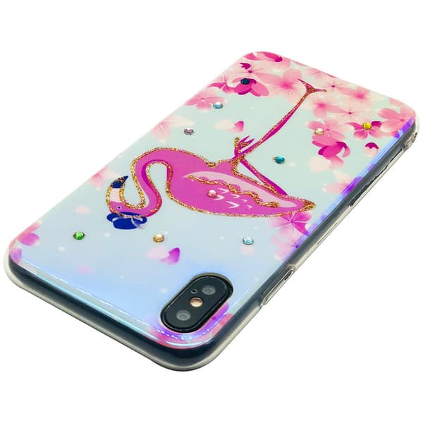 iPhone X/XS - Silikonskal Holiday (Pink Flamingo)