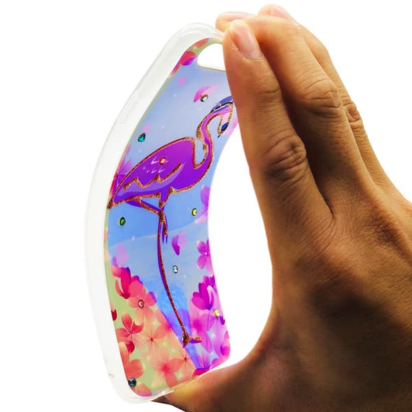 Skyddande Skal av Silikon till iPhone 6/6S (PINK FLAMINGO)