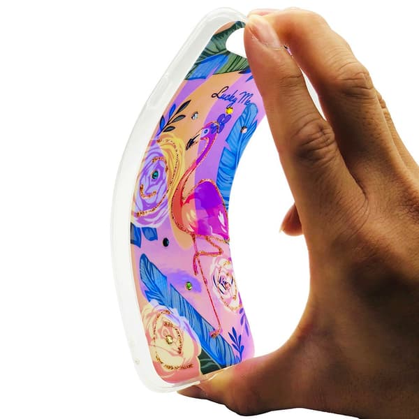 Skal i Retrodesign (Pretty Flamingo) till iPhone 6/6S Plus