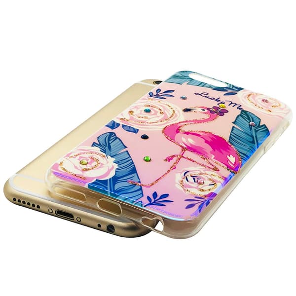 Skyddsskal PRETTY FLAMINGO för iPhone 6/6S Plus