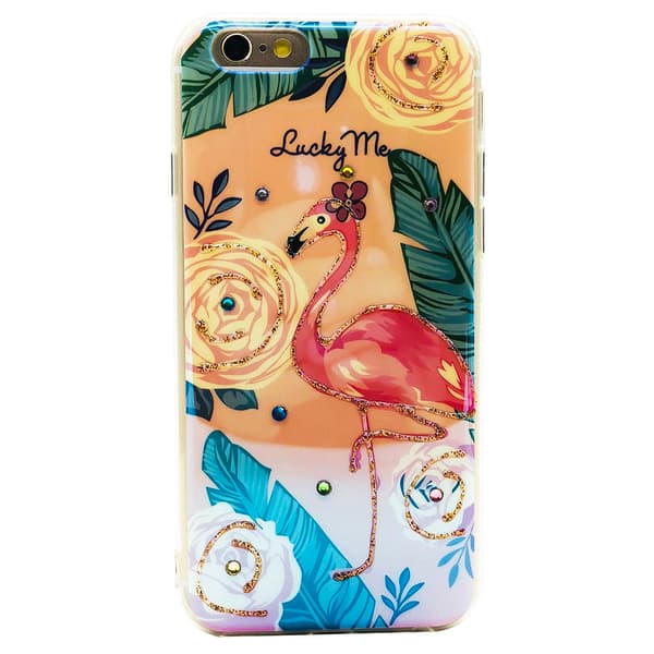 Skyddsskal PRETTY FLAMINGO för iPhone 6/6S Plus