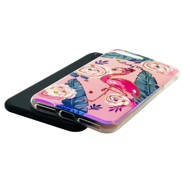 iPhone 8 - Silikonskal Holiday (Pretty Flamingo)