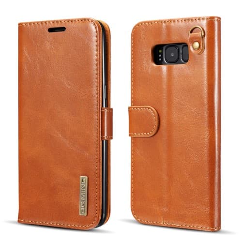 DG.MING Samsung Galaxy S8 detachable 2 in 1 läder - Camel