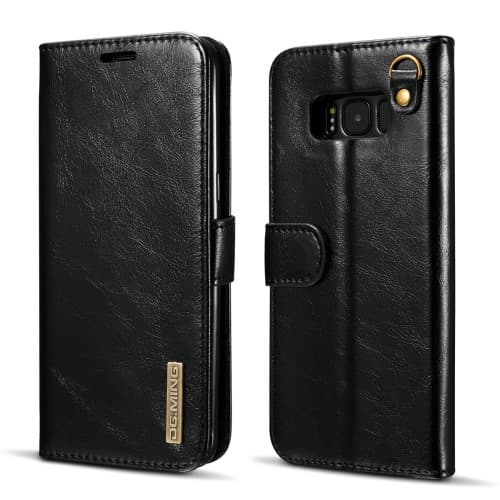 DG.MING Samsung Galaxy S8 detachable 2 in 1 läder - Svart