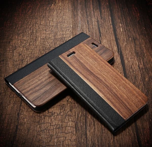 Iphone 6/6S Plus - Stilsäkert Fodral i Bamboo Trä Hög kvalité