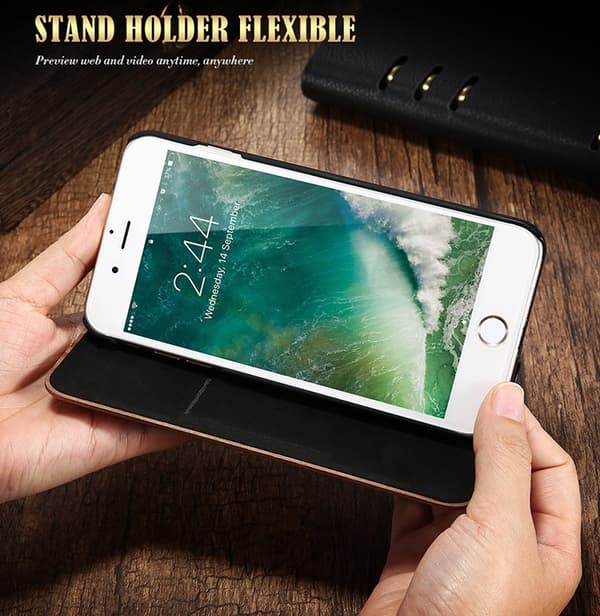Iphone 6/6S Plus - Stilsäkert Fodral i Bamboo Trä Hög kvalité