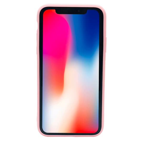 Elegant Skyddskal för iPhone X/XS (Härdat glas) Flamingo