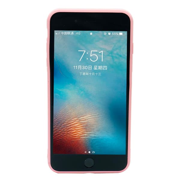 Elegant Skyddskal för iPhone 8 (Härdat glas) Flamingo