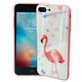Miniatyrbild 1 av 5: Elegant Skyddskal för iPhone 8 Plus (Härdat glas) Flamingo