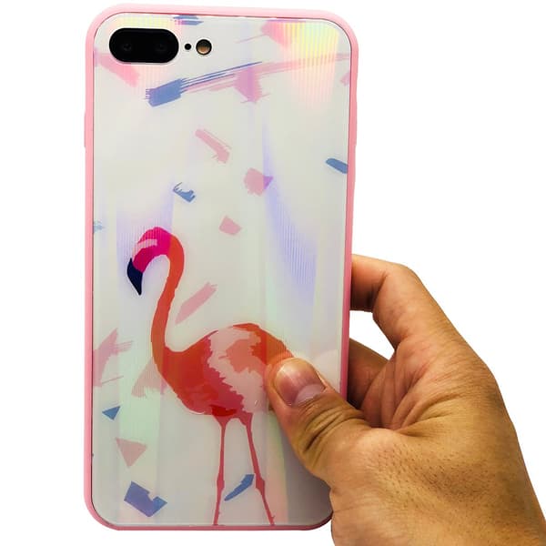 Stilrent Skyddskal FLAMINGO för iPhone 8