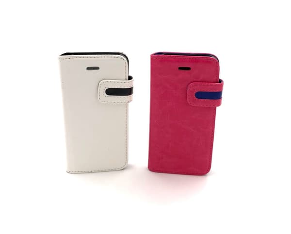 Plånboksfodral Hög flärp till iPhone 5/5S/SE Rosa