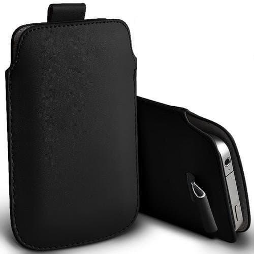 Pull tab / Läderficka - Passar iPhone 5/5S/5C/SE