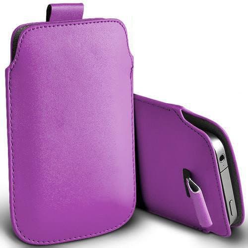 Pull tab / Läderficka - Passar iPhone 5/5S/5C/SE