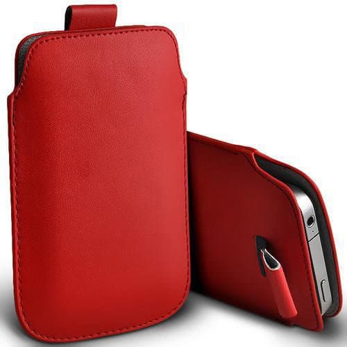 Pull tab / Läderficka - Passar iPhone 5/5S/5C/SE