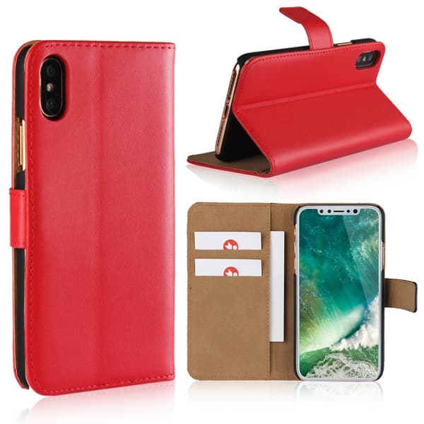SKALO iPhone XS Max Plånboksfodral Äkta Skinn
