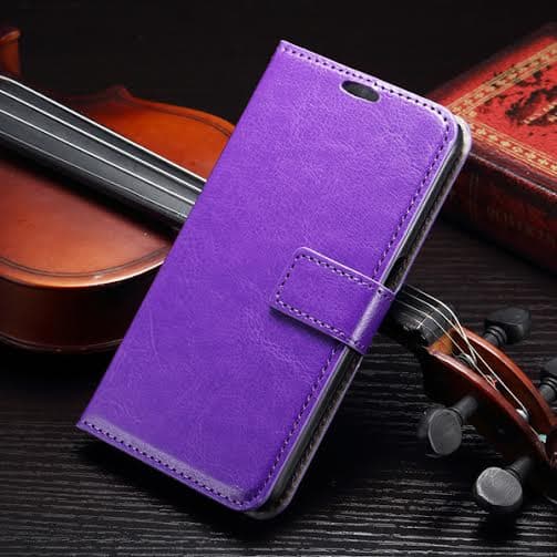 Samsung Galaxy S6 plånboksfodral Crazy Hourse lila