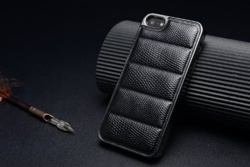 Exklusivt iPhone 5/5S/SE skal med ormskinn Svart