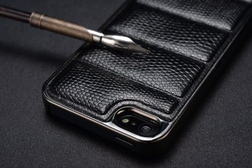 Exklusivt iPhone 5/5S/SE skal med ormskinn